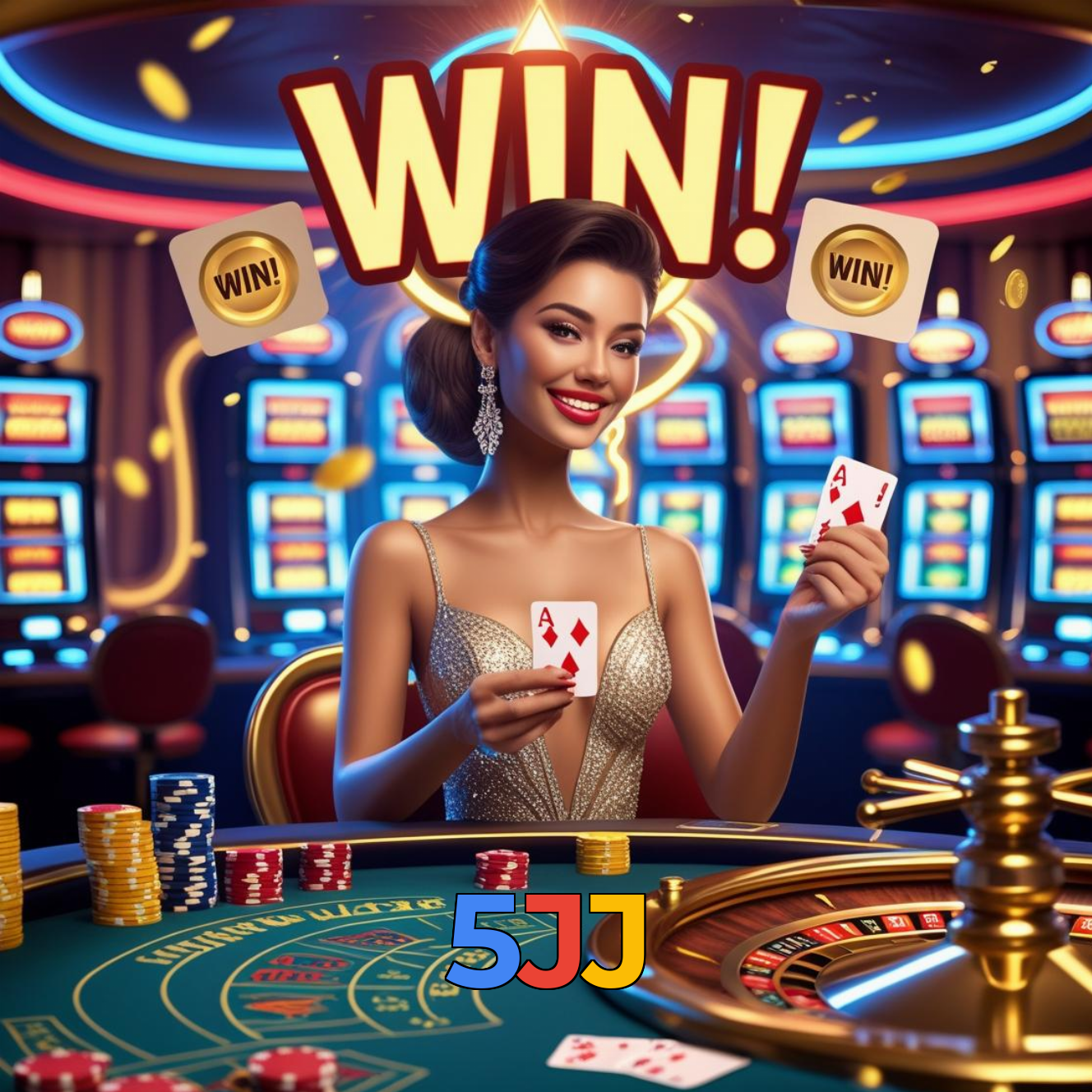 5JJ:Gire as slots e vença com grandes prêmios!