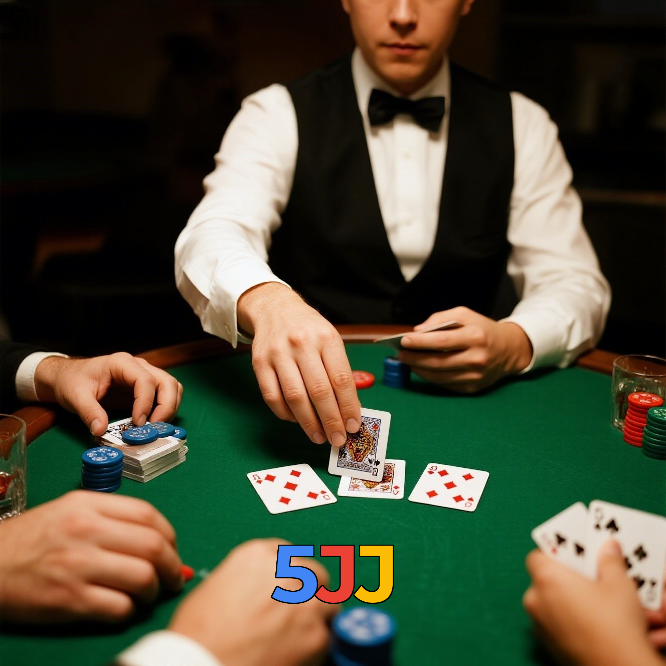 5JJ:Jogue nas mesas de poker e vença como um profissional!